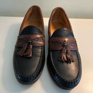 Navy/tan Leather Allen Edmonds Maxfield Loafers